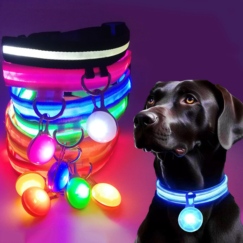 Tech Dog Accessories - Usb شحن متوهجة طوق بكلاب مع