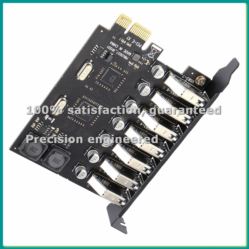 Usb Hub 7 Port - بطاقة توسعة USB 3.0 PCI-E مع