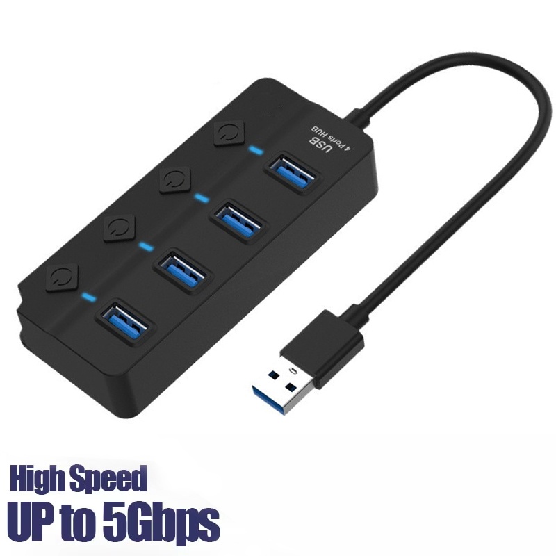 Usb Hub 7 Port - موزع USB 3.0 متعدد المنافذ مع