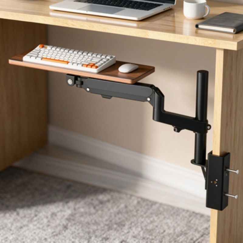 Tech Table Accessories - حامل لوحة مفاتيح تحت المكتب لتوفير