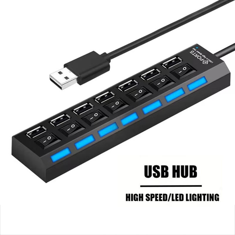 Usb Hub 7 Port - موزع USB 2.0 بـ 7 منافذ