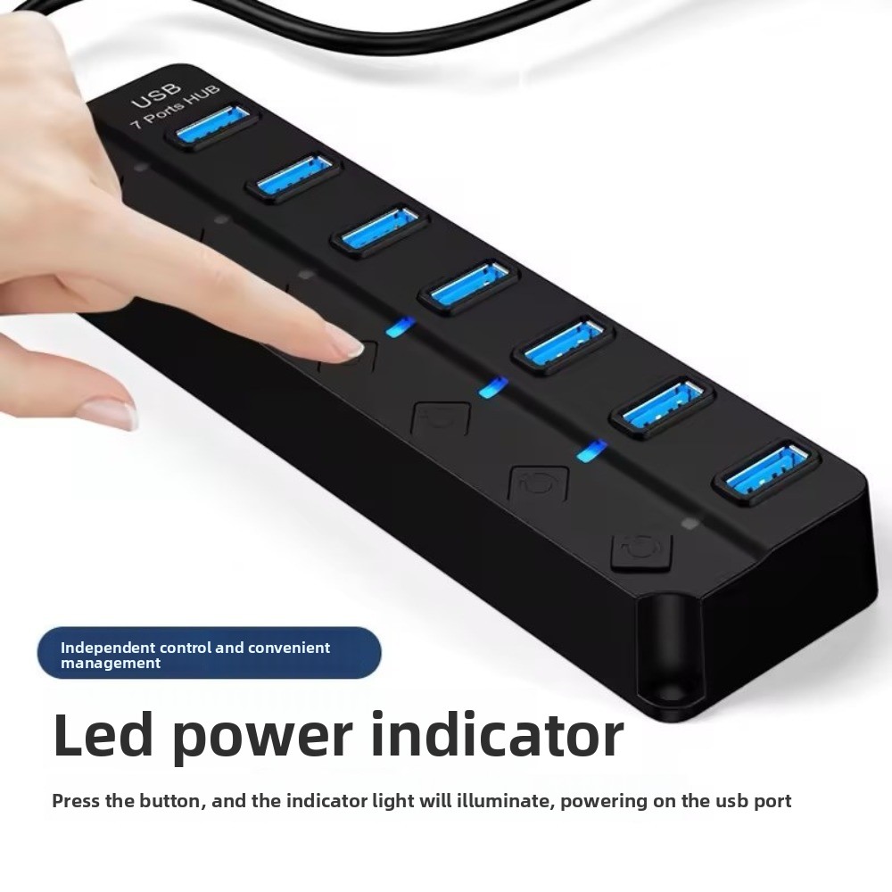 Usb Hub 7 Port - موزع USB 3.0 بـ 7 منافذ