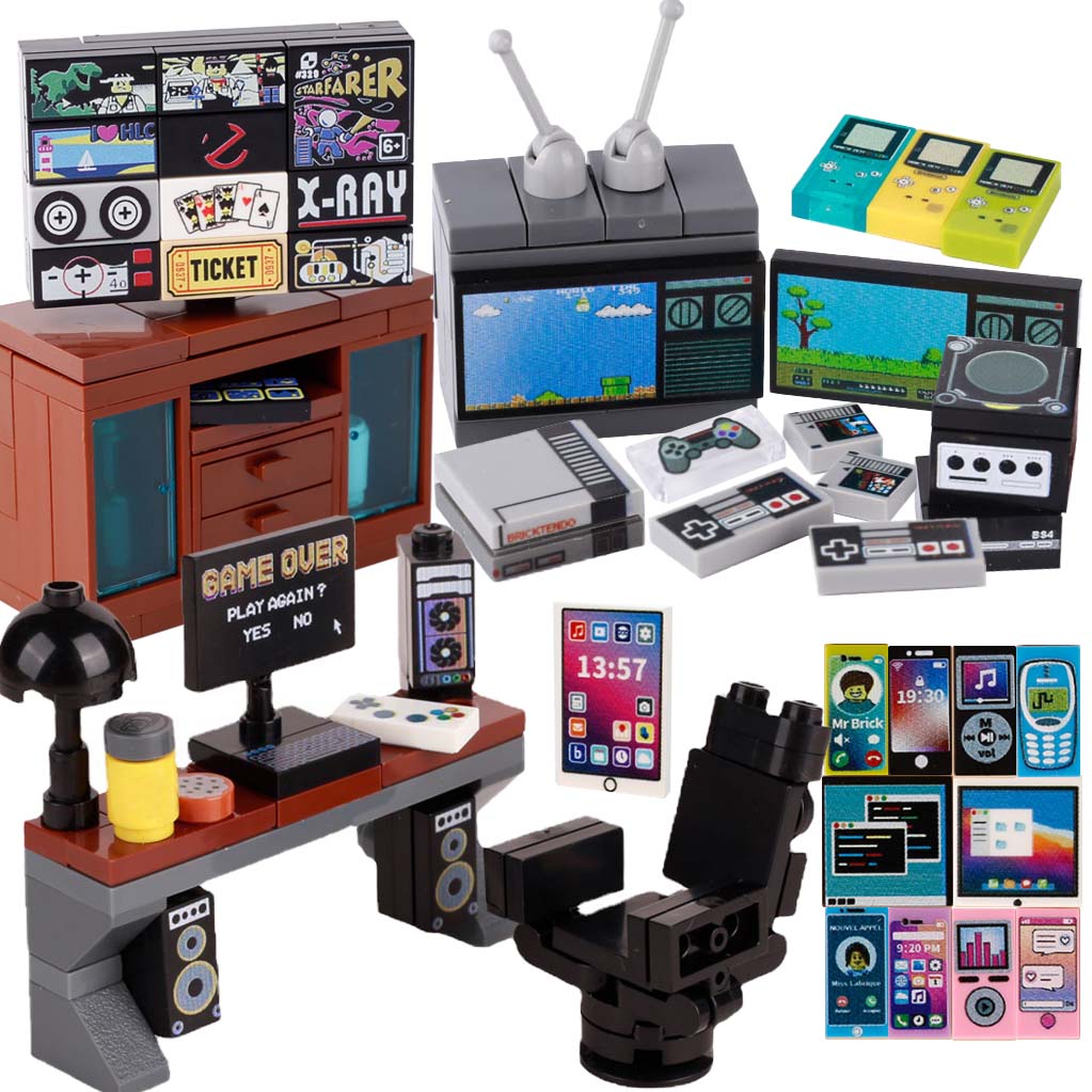 Tech Diving Accessories - MOC لعبة وحدة التحكم نموذج الكمبيوتر