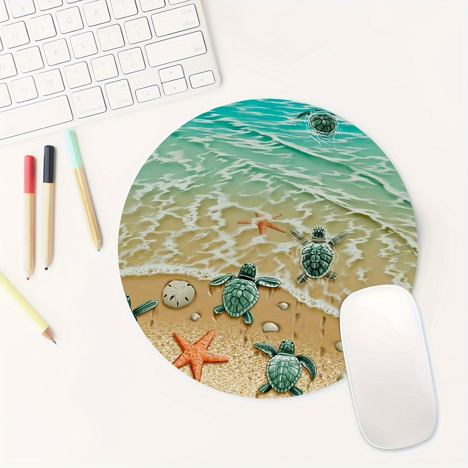 Tech Table Accessories - رائعتين السلاحف نجم البحر لوحة الماوس