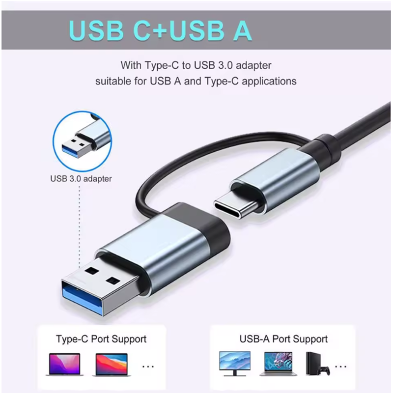 موزع USB بـ 7 منافذ من النوع A - مراجعة Usb Hub 7 Port وسعره