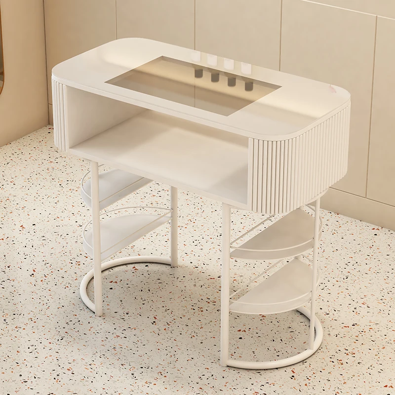 طاولة أظافر فاخرة بيضاء بتصميم - مراجعة Tech Table Accessories وسعره