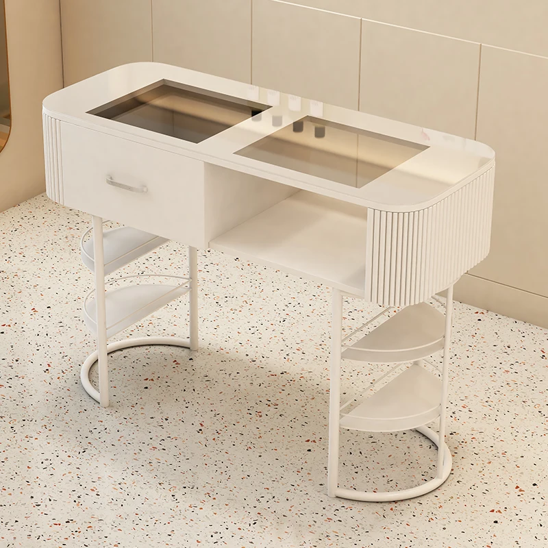 طاولة أظافر فاخرة بيضاء بتصميم - مراجعة Tech Table Accessories وسعره