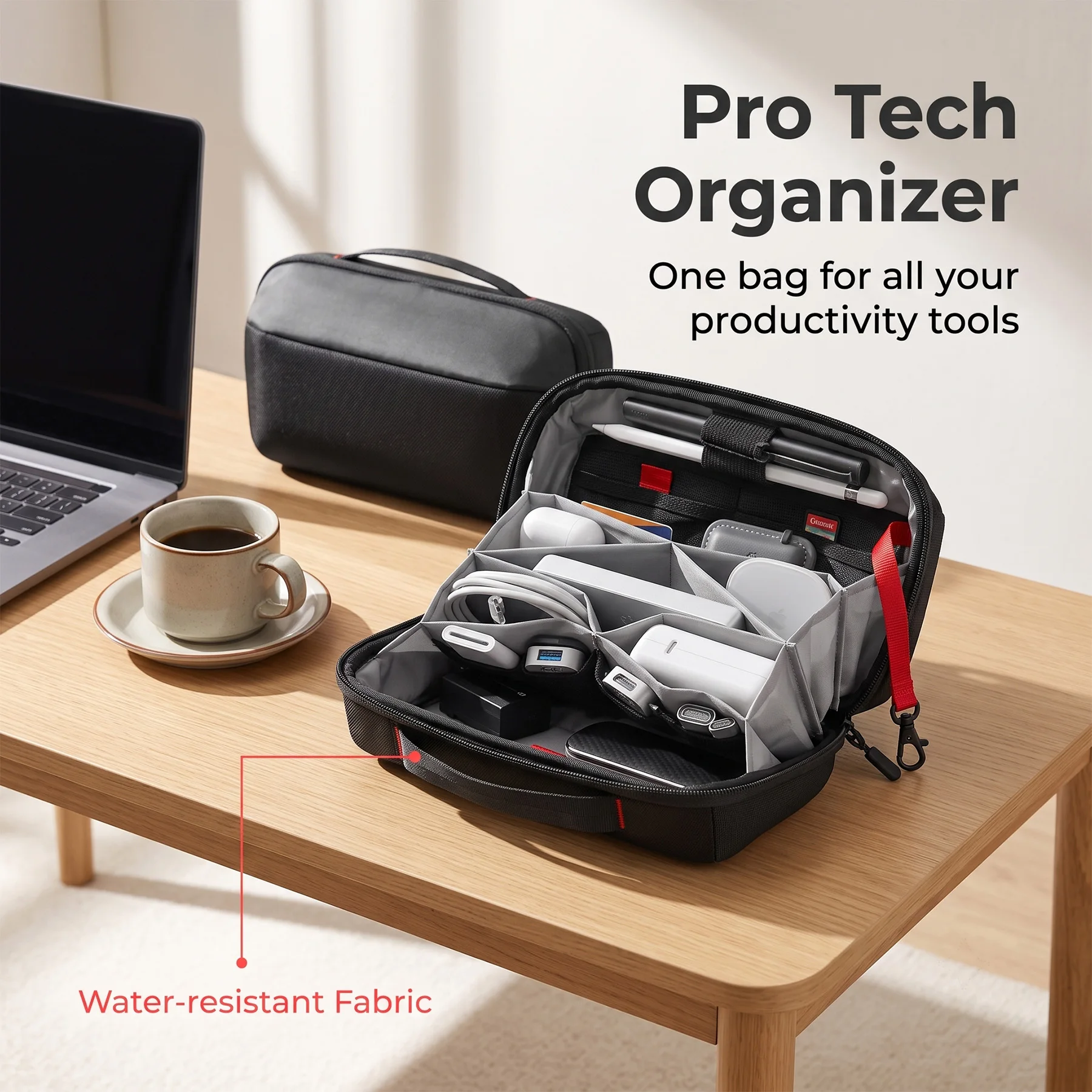 حقيبة تنظيم أدوات السفر، حافظة - مراجعة Tech Accessories Box وسعره