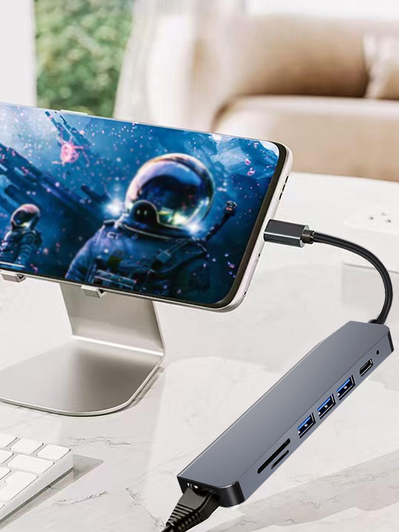 موزع USB متعدد المنافذ 7 في 1  - مراجعة Usb Hub 7 Port وسعره