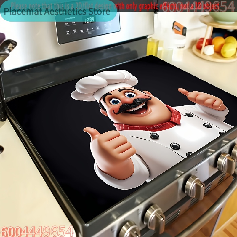 واقي موقد على شكل طاهٍ كرتوني، - مراجعة Tech Table Accessories وسعره