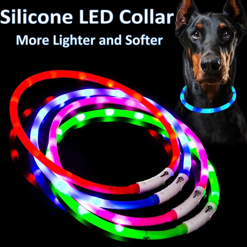 سيليكون LED طوق بكلاب قابلة لل - مراجعة Tech Dog Accessories وسعره