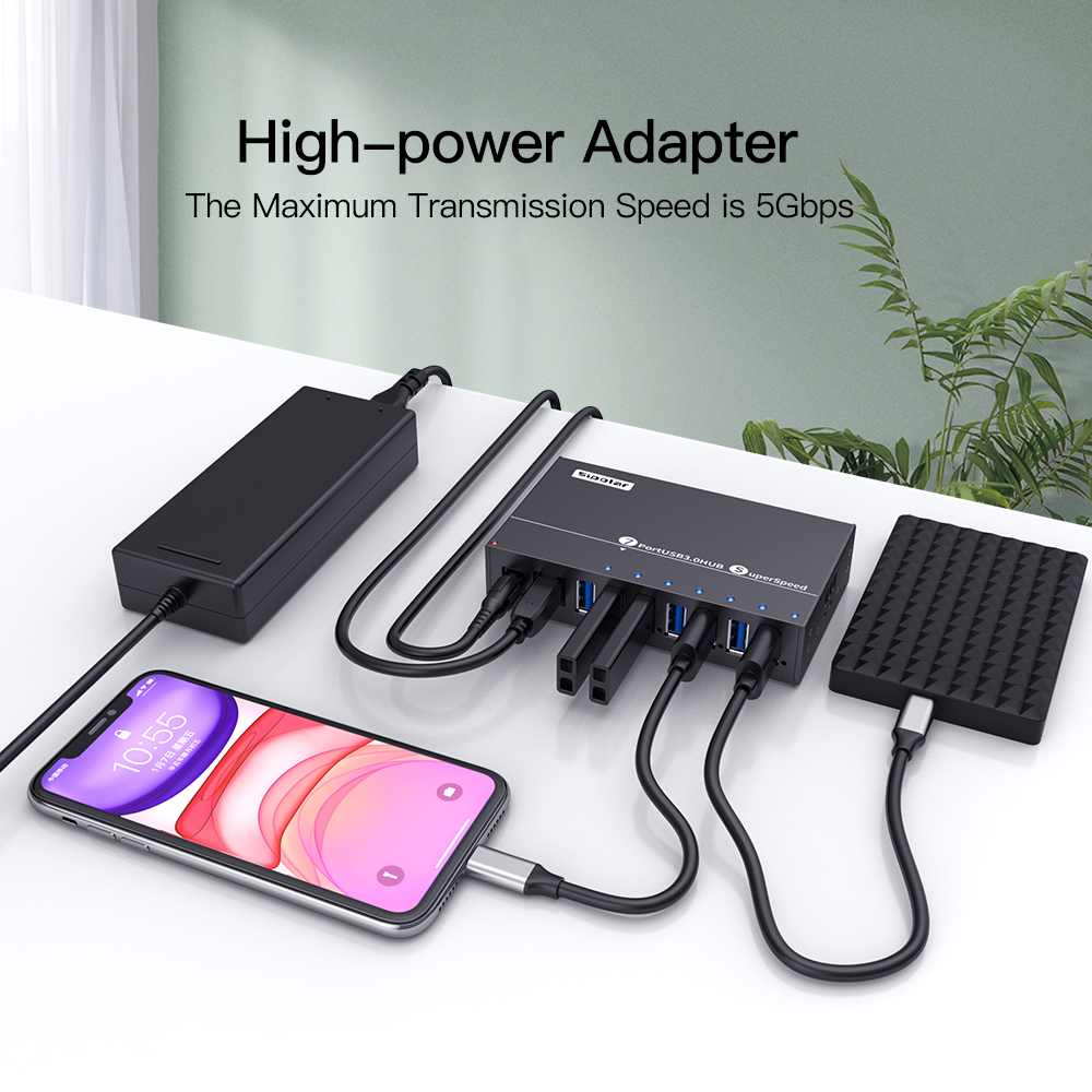 موزع يو إس بي سيبولار A-173 بـ - مراجعة Usb Hub 7 Port وسعره