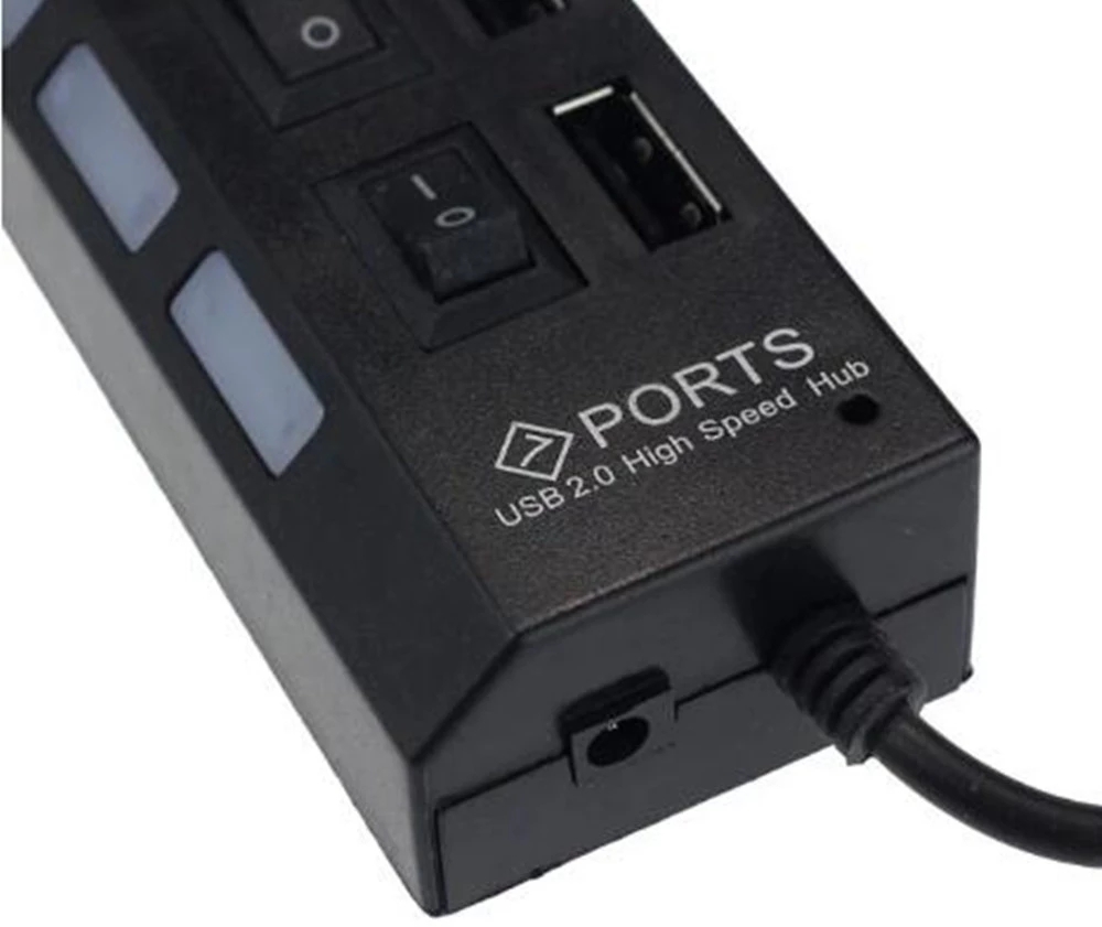 موزع USB 2.0 بـ 7 منافذ لأجهزة - مراجعة Usb Hub 7 Port وسعره